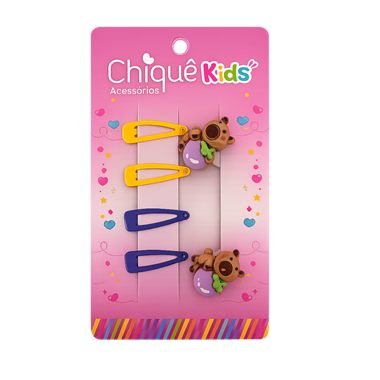 Kit 4 Tic Tac + 2 Rabicó Capivara — linha Chiquê Kids