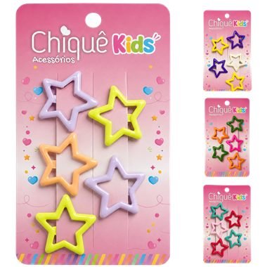 Tic Tac Estrela com 5 unidades — linha Chiquê Kids